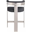 Meridian Furniture Romeo Black Boucle Fabric Counter Stool (Set of 2)