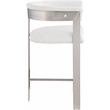 Meridian Furniture Romeo Cream Boucle Fabric Counter Stool (Set of 2)