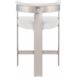 Meridian Furniture Romeo Cream Boucle Fabric Counter Stool (Set of 2)