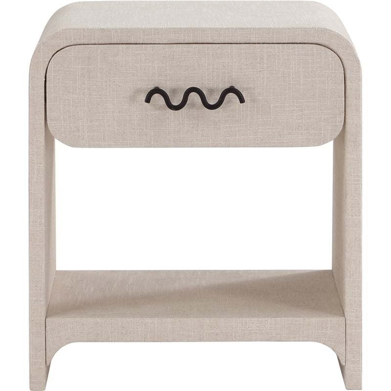 Meridian Furniture Medley Cream Night Stand / Side Table
