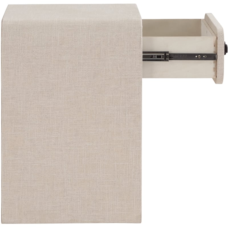 Meridian Furniture Medley Cream Night Stand / Side Table