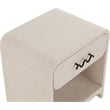Meridian Furniture Medley Cream Night Stand / Side Table