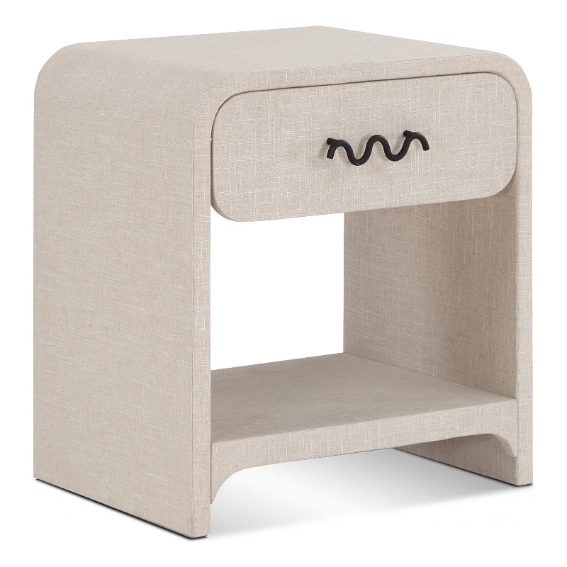 Meridian Furniture Medley Cream Night Stand / Side Table