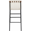 Meridian Furniture Burke Cream Vegan Leather Bar Stool