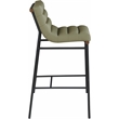 Meridian Furniture Burke Olive Green Vegan Leather Bar Stool