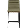 Meridian Furniture Burke Green Vegan Leather Counter Stool