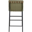 Meridian Furniture Burke Green Vegan Leather Counter Stool