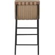 Meridian Furniture Burke Tan Vegan Leather Counter Stool