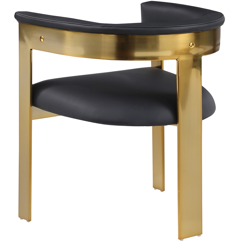 Meridian Furniture Romeo Black Vegan Leather Dining Chair (Set of 2)