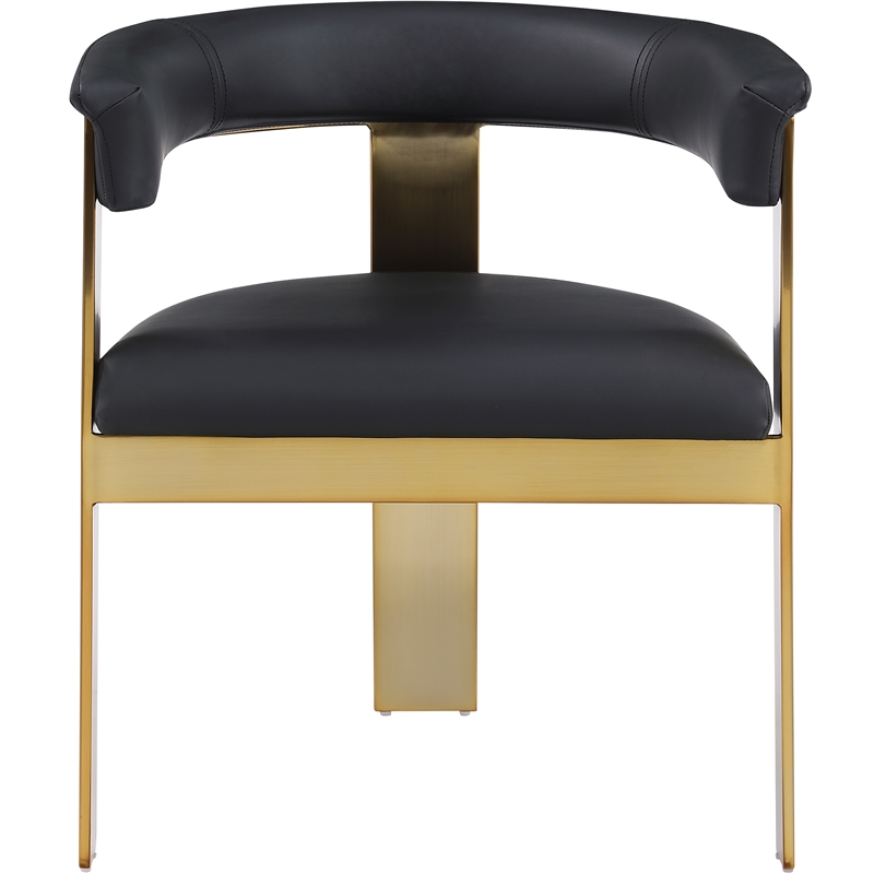 Meridian Furniture Romeo Black Vegan Leather Dining Chair (Set of 2)