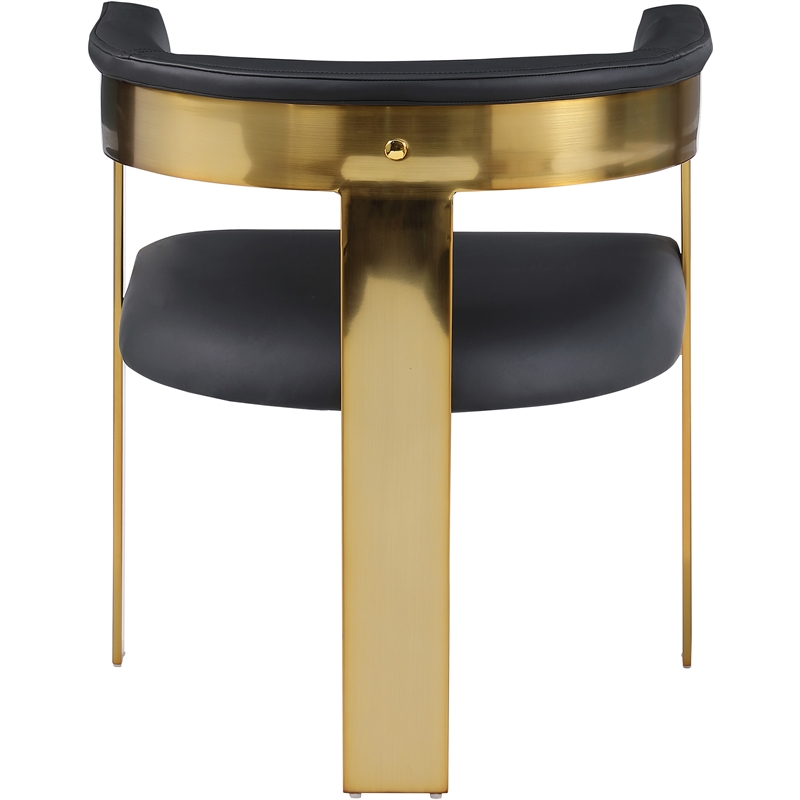 Meridian Furniture Romeo Black Vegan Leather Dining Chair (Set of 2)