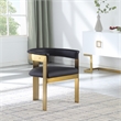 Meridian Furniture Romeo Black Vegan Leather Dining Chair (Set of 2)