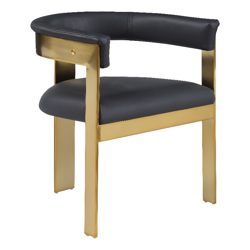 Meridian Furniture Romeo Black Vegan Leather Dining Chair (Set of 2)