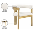 Meridian Furniture Romeo Cream Vegan Leather Dining Chair (Set of 2)