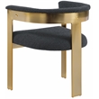 Meridian Furniture Romeo Black Boucle Fabric Dining Chair (Set of 2)