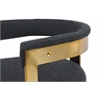 Meridian Furniture Romeo Black Boucle Fabric Dining Chair (Set of 2)