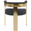 Meridian Furniture Romeo Black Boucle Fabric Dining Chair (Set of 2)