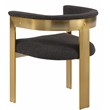 Meridian Furniture Romeo Brown Boucle Fabric Dining Chair (Set of 2)