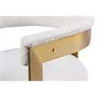 Meridian Furniture Romeo Cream Boucle Fabric Dining Chair (Set of 2)