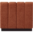 Meridian Furniture Quinn Cognac Chenille Fabric Armless Chair