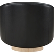 Meridian Furniture Gibson Black Vegan Leather Swivel Accent Chair