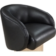 Meridian Furniture Gibson Black Vegan Leather Swivel Accent Chair