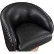Meridian Furniture Gibson Black Vegan Leather Swivel Accent Chair