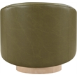 Meridian Furniture Gibson Olive Vegan Leather Swivel Accent Chair