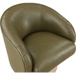Meridian Furniture Gibson Olive Vegan Leather Swivel Accent Chair