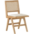 Meridian Furniture Abby Cream Vegan Leather Dining Side Chair (Set of 2)