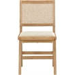 Meridian Furniture Abby Cream Vegan Leather Dining Side Chair (Set of 2)