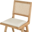 Meridian Furniture Abby Cream Vegan Leather Dining Side Chair (Set of 2)