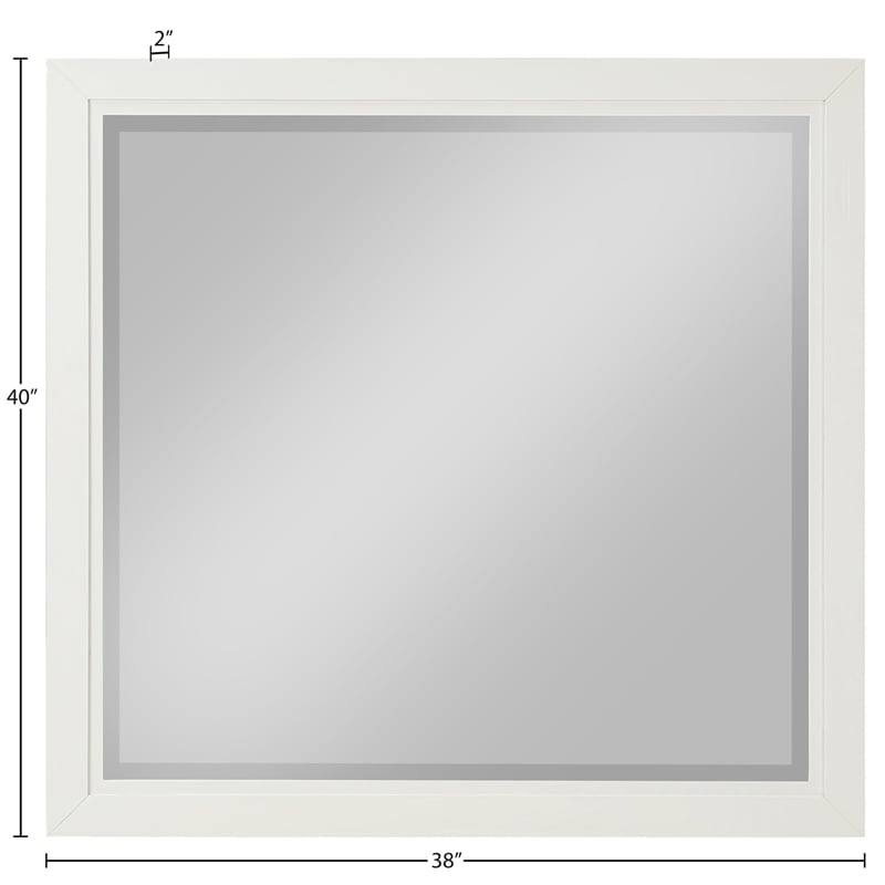 Meridian Furniture Kent Cream Mirror