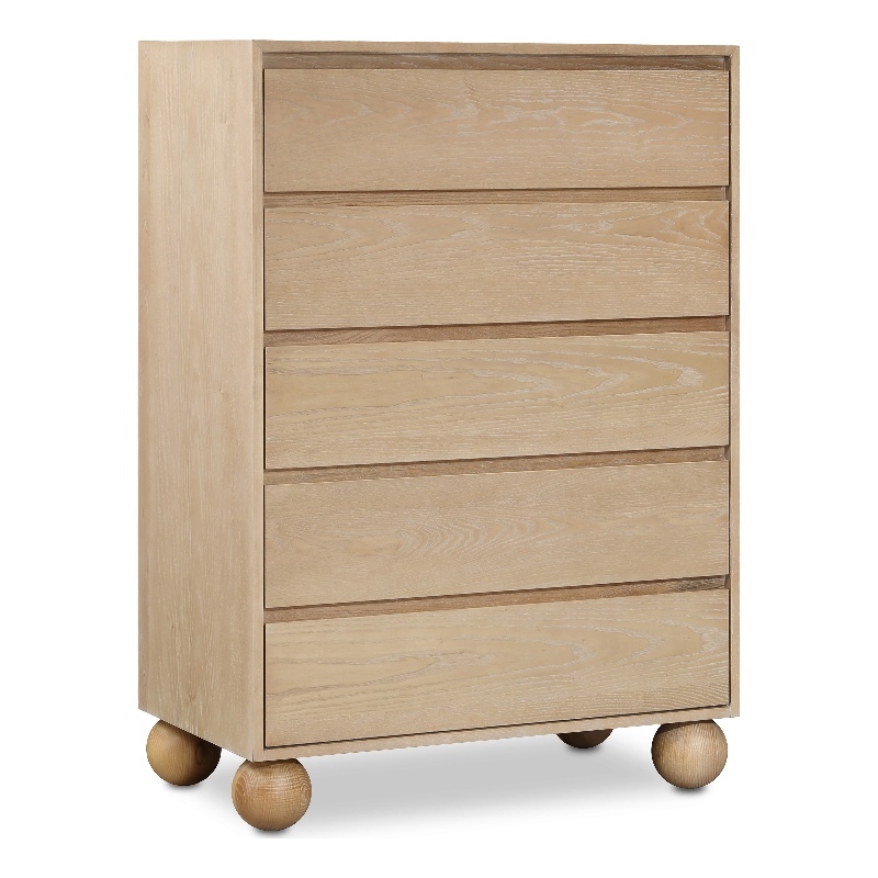 Meridian Furniture Kent Natural Solid Ash Wood Chest