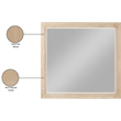 Meridian Furniture Kent Natural Mirror
