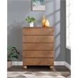 Meridian Furniture Kent Walnut Solid Ash Wood Chest