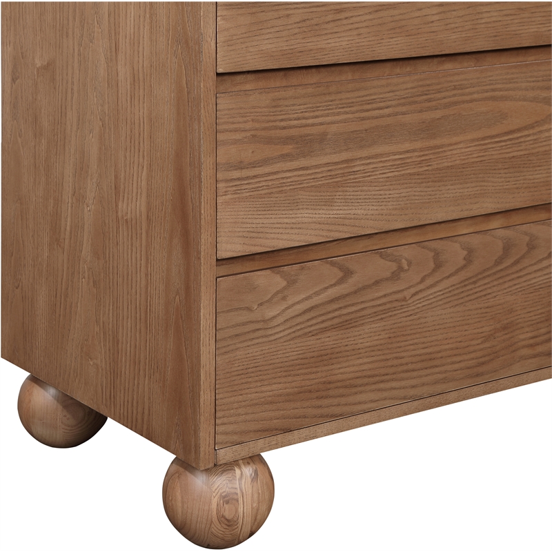 Meridian Furniture Kent Walnut Solid Ash Wood Chest