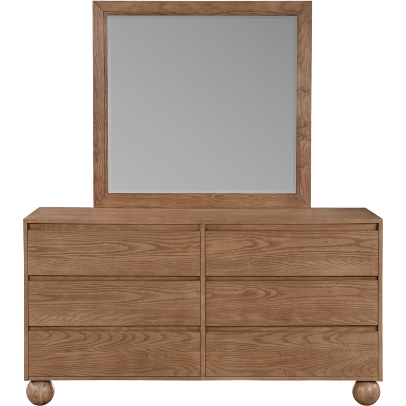 Meridian Furniture Kent Walnut Mirror