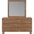 Meridian Furniture Kent Walnut Mirror