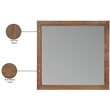 Meridian Furniture Kent Walnut Mirror