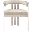 Meridian Furniture Marcello Beige Velvet Dining Chair (Set of 2)