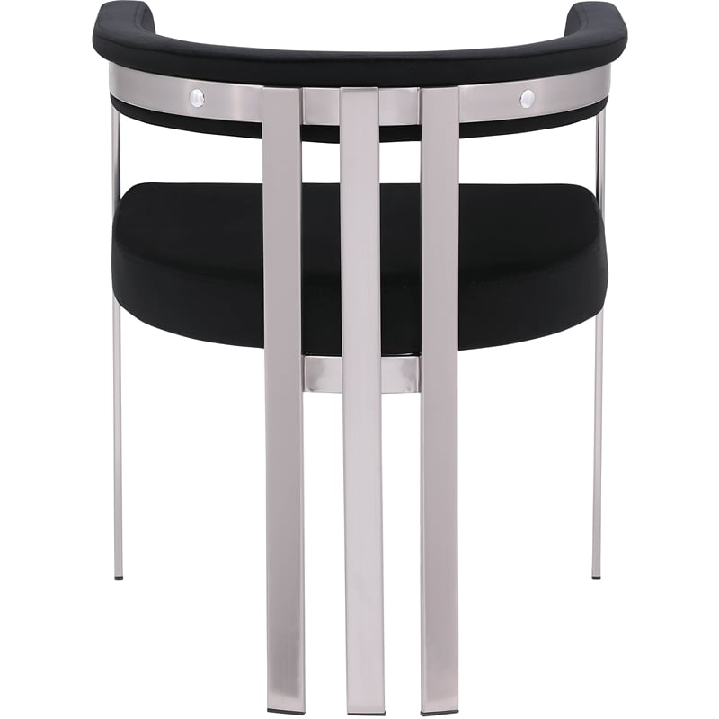 Meridian Furniture Marcello Black Velvet Dining Chair (Set of 2)