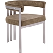 Meridian Furniture Marcello Brown Velvet Dining Chair (Set of 2)