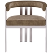 Meridian Furniture Marcello Brown Velvet Dining Chair (Set of 2)