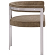 Meridian Furniture Marcello Brown Velvet Dining Chair (Set of 2)