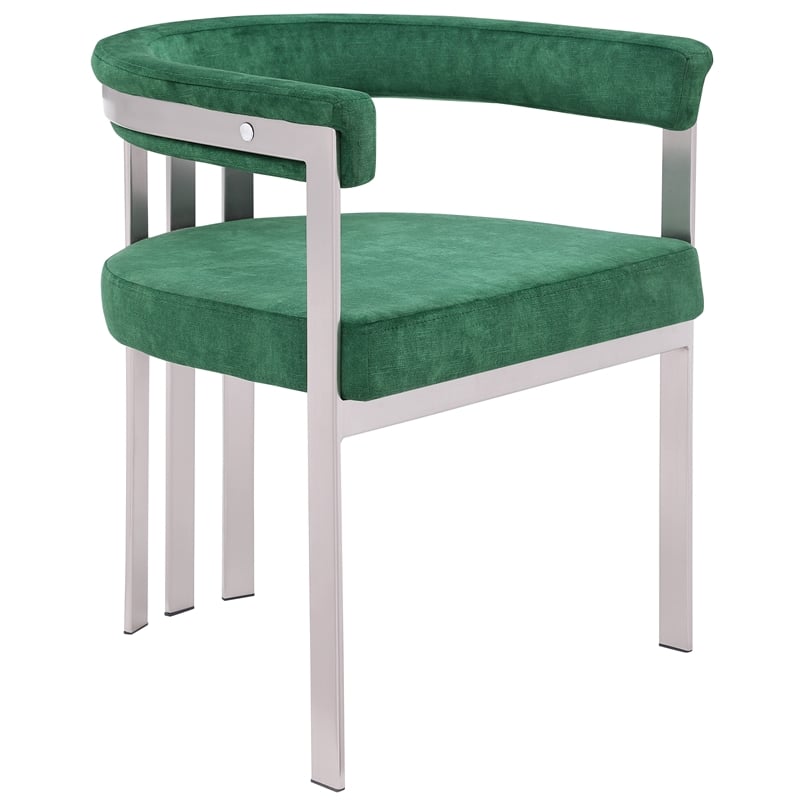 Meridian Furniture Marcello Green Velvet Dining Chair (Set of 2)