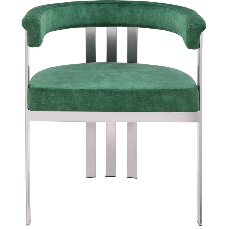 Meridian Furniture Marcello Green Velvet Dining Chair (Set of 2)