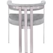 Meridian Furniture Marcello Grey Velvet Dining Chair (Set of 2)