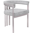 Meridian Furniture Marcello Grey Velvet Dining Chair (Set of 2)