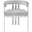 Meridian Furniture Marcello Grey Velvet Dining Chair (Set of 2)